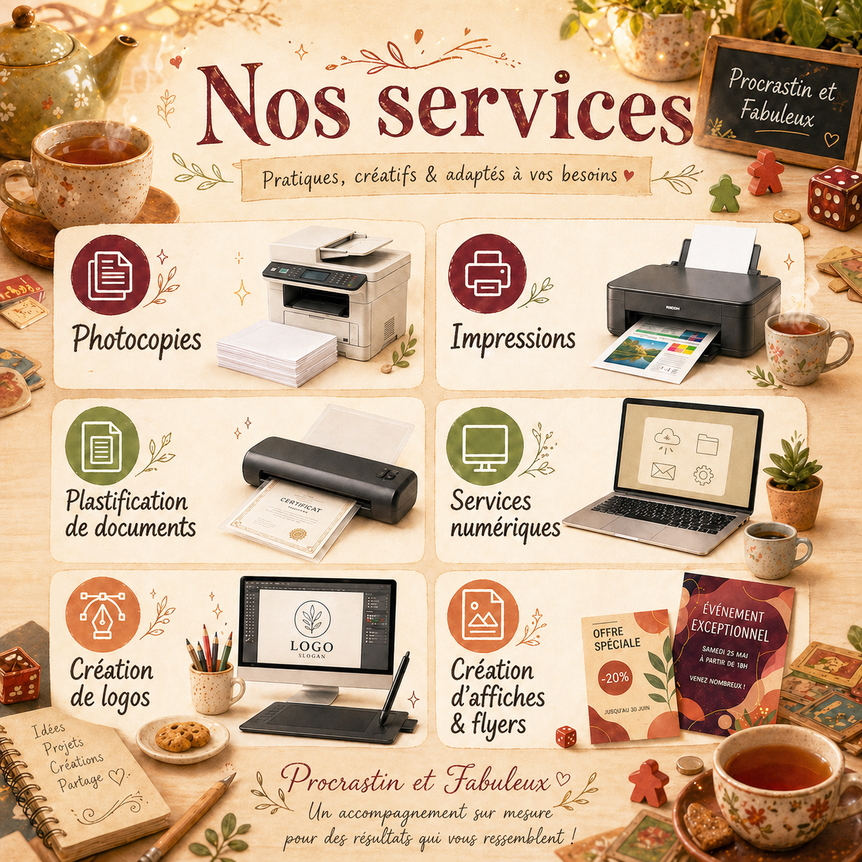 Services de bureautique à Huelgoat